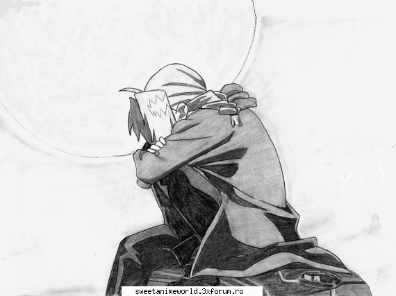 Creatiile noastre - Imag.2-Edward Elric...so lonely - Fan art