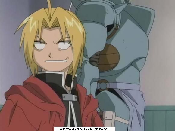 :) full metal alchemist este un anime coool in care sunt doi fratzi alphonse si edward. full metal